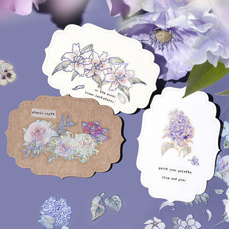 BGM IRIDE Holographic Foil Clear Sticker - Blooming