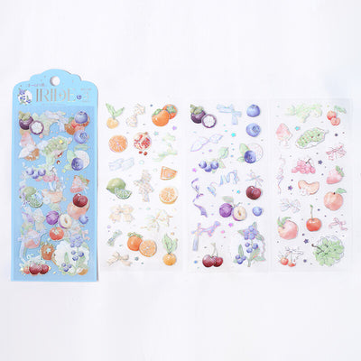 BGM IRIDE Holographic Foil Clear Sticker - Fruits BS-RS007