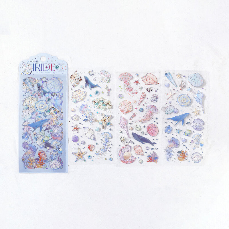 BGM IRIDE Holographic Foil Clear Sticker - Ocean BS-RS011