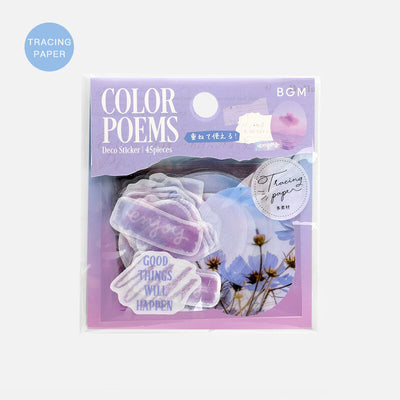 BGM Color Poems Sticker Flakes - Purple BS-TF018