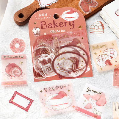 BGM Holiday Shopping Gold Foil Sticker Flakes - Bakery BS-TFG001