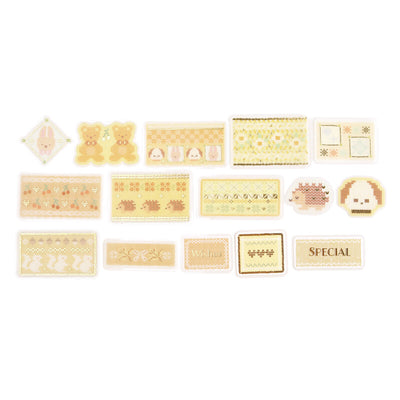 BGM Nordic Knitting Gold Foil Sticker Flakes - Yellow BS-TFG006