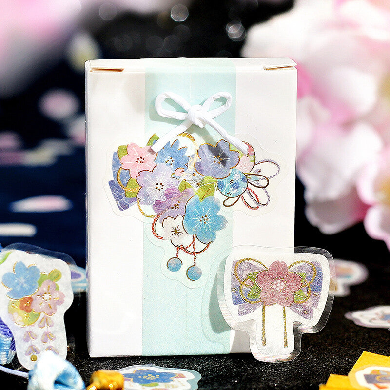 BGM Sakura Limited Edition Gold Foil Sticker Flakes - Blue Sakura Workshop