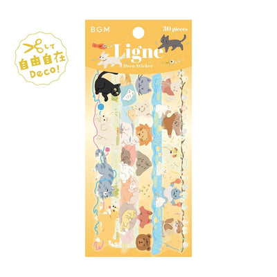 BGM Ligne Gold Foil Sticker Pack - Animal Friends BS-XLS011