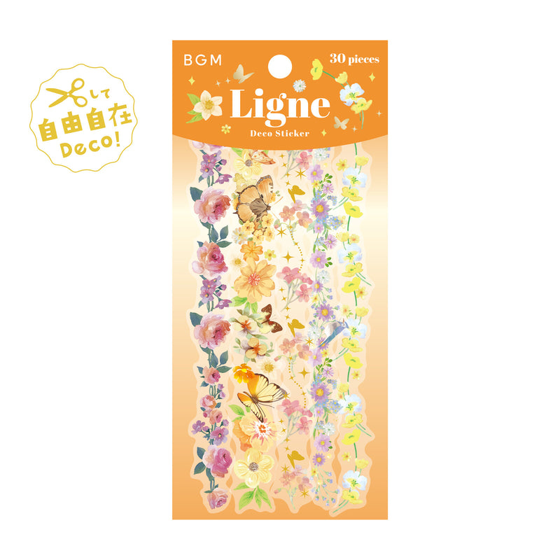 BGM Ligne Gold Foil Sticker Pack - Scent of Flowers BS-XLS013