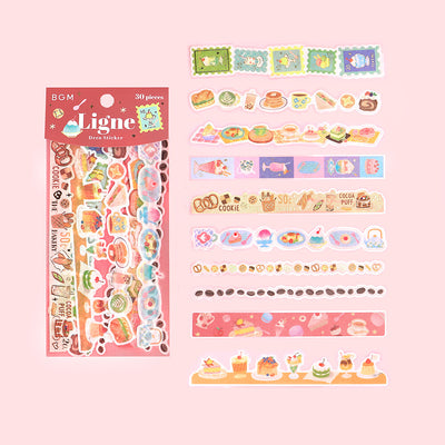 BGM Ligne Gold Foil Sticker Pack - Sweets Parlor BS-XLS014