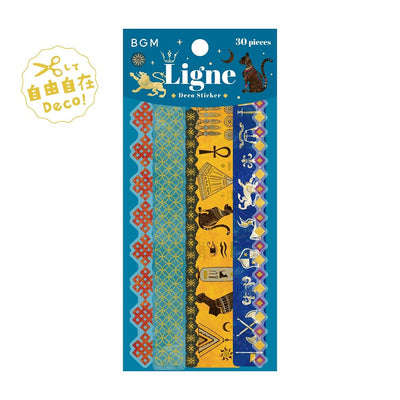 BGM Ligne Gold Foil Sticker Pack - Patterns of the World BS-XLS015