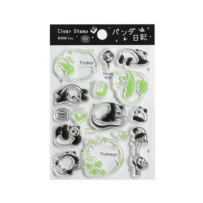 BGM Clear Stamp Set - Panda Diary BT-CS073