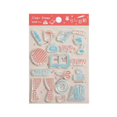 BGM Clear Stamp Set - Living Diary BT-CS074