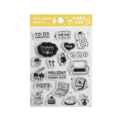 BGM Clear Stamp Set - YURU Life BT-CS075