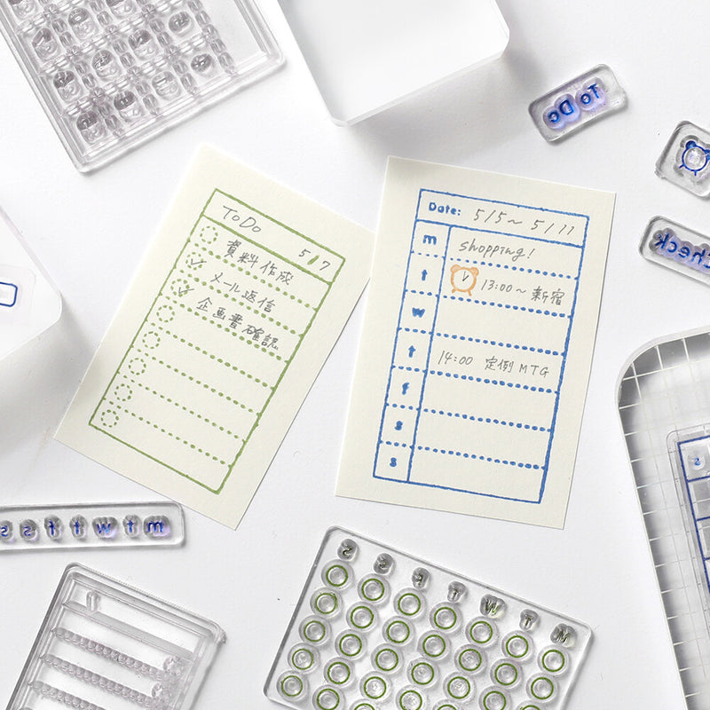 BGM Clear Stamp Set - Record SHEET BT-CS076