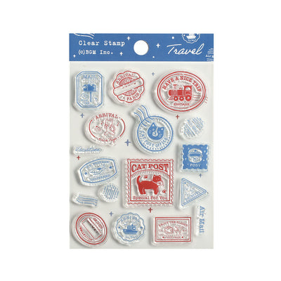 BGM Clear Stamp Set - Travel BT-CS080