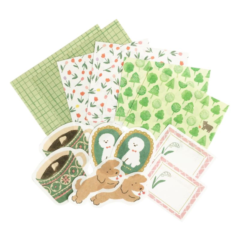 Furukawashiko Watashi-biyori Paper Pack - Dog Cafe CD08
