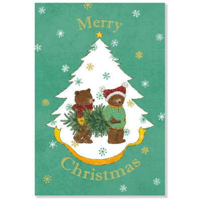 Active Corporation x Akane Kotoko Christmas Postcard - Bear CMP-413