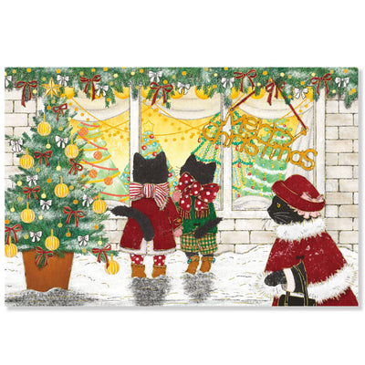 Active Corporation x Akane Kotoko Christmas Postcard - Cat CMP-414