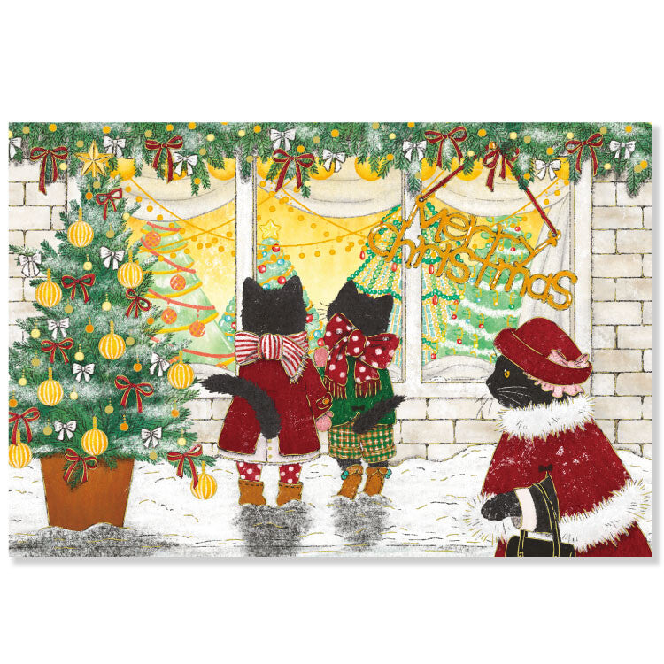 Active Corporation x Akane Kotoko Christmas Postcard - Cat CMP-414