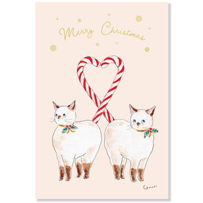 Active Corporation x Tocoro Comugi Christmas Postcard - Candy CMP-425