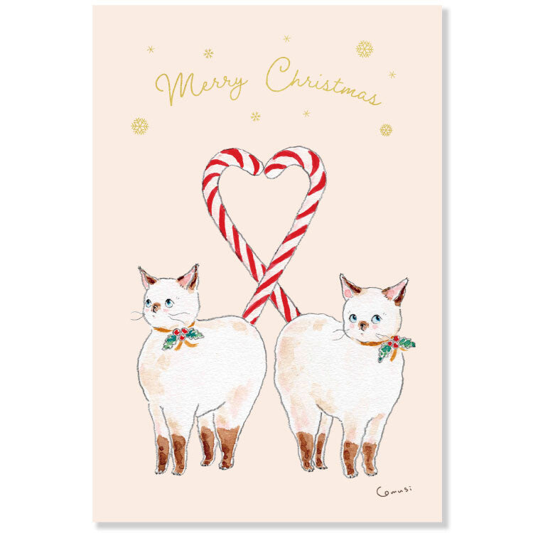 Active Corporation x Tocoro Comugi Christmas Postcard - Candy CMP-425