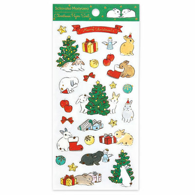 Active Corporation x Shinako Moriyama Gold Foil Christmas Sticker - Tree CMS-625
