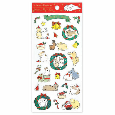 Active Corporation x Shinako Moriyama Gold Foil Christmas Sticker - Wreath CMS-626
