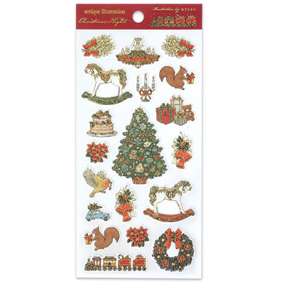 Active Corporation x Mitsu Gold Foil Christmas Sticker CMS-660
