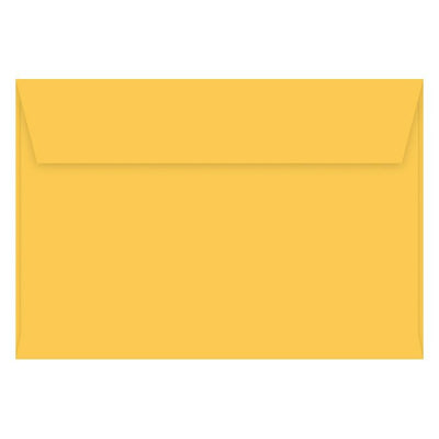 Yellow envelope on a white background