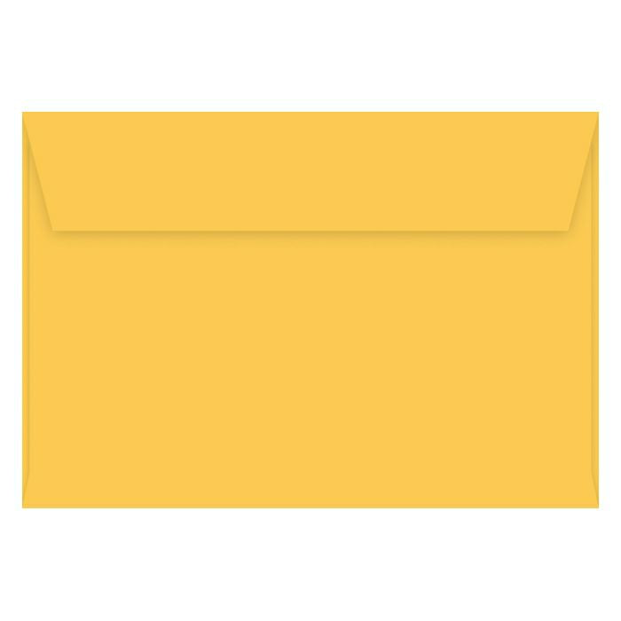 Yellow envelope on a white background