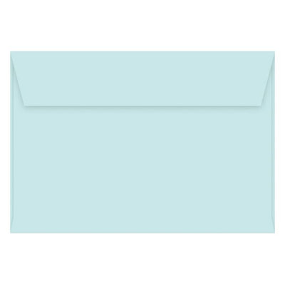 Light blue envelope on a white background