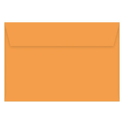 Orange envelope on a white background
