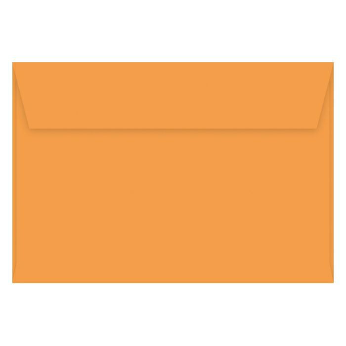 Orange envelope on a white background