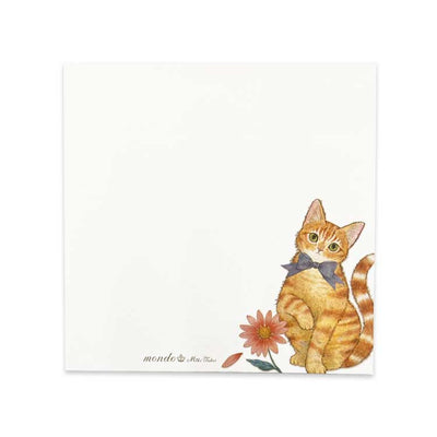Clothes-Pin Mondo Miki Takei Sticky Notes - Ginger Cat FS-15760