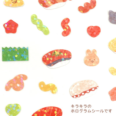 World Craft Holographic Sticker - Sushi