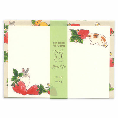 Active Corporation x Shinako Moriyama Letter Set - Strawberry Pattern K12-AHK-401