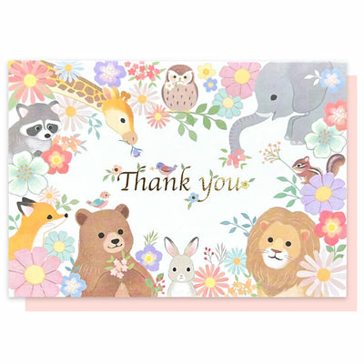 Active Corporation 3D Pop-UP Thank You Card - Forest Animals K12-GM-96