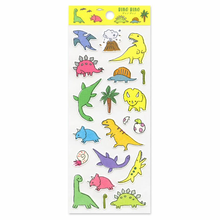 Active Corporation x Uzura Fujinami Sticker - Dinosaurs K12-SH-138