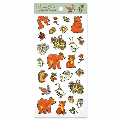 Active Corporation x Yukako Ohde Gold Foil Sticker - Forest Animals K12-SR-46