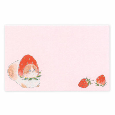 Active Corporation x Tocorocomugi Message Card - Strawberry Kitten L01-ANC-112