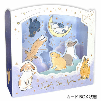 Active Corporation x Shinako Moriyama 3D Pop-UP All Occasion Greeting Card - Starry Sky L01-GJ-262