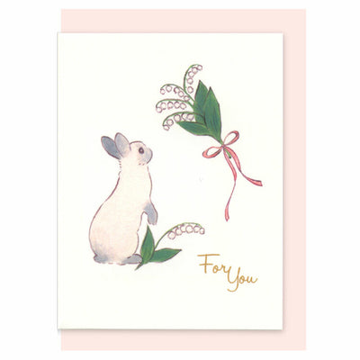 Active Corporation x Shinako Moriyama Mini All Occasion Greeting Card - Lily of the Valley L01-MG-44