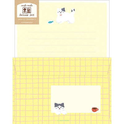 Furukawashiko Watashi-biyori Letter Set - Fluffy Cat LLL474