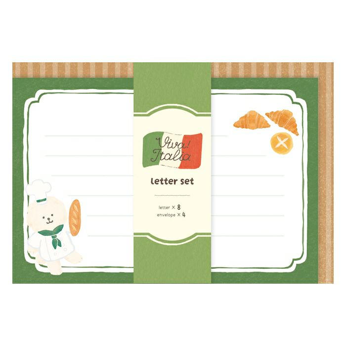 Furukawashiko Viva Italia Letter Set - Bread Dog LLL499
