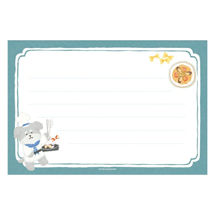 Furukawashiko Viva Italia Letter Set - Pasta Dog LLL502