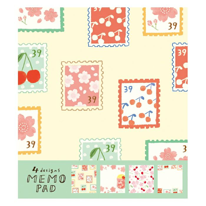 Furukawashiko Spring Limited Edition Memo Pad - Sakura and Fruit LM235