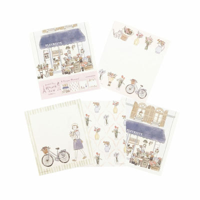 Furukawashiko Bonjour Paris Memo Pad - Florist LM248