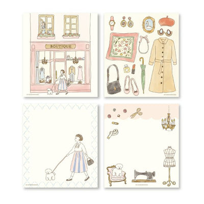 Furukawashiko Bonjour Paris Memo Pad - Boutique LM249