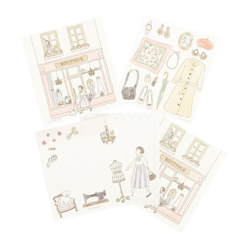 Furukawashiko Bonjour Paris Memo Pad - Boutique LM249