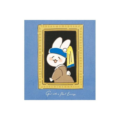 Furukawashiko Museum Animals Memo Pad - Girl with a Pearl Earring LM254