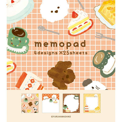 Furukawashiko Winter Limited Edition Memo Pad - Dog Cafe LM293