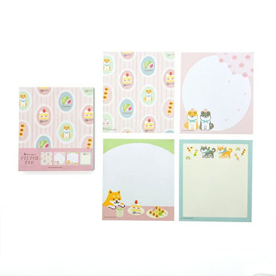 Furukawashiko Spring Limited Edition Memo Pad - Shiba Dog and Wagashi LM300