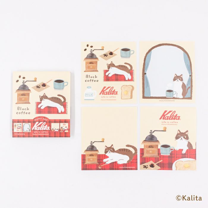 Furukawashiko x Kalita Life is Coffee Memo Pad - Black Coffee LM347
